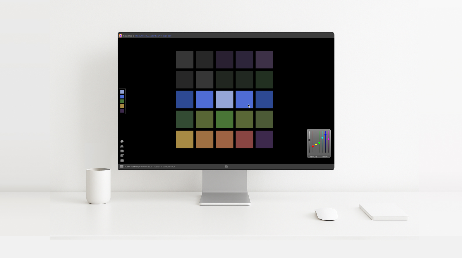 Colormxr desktop interface